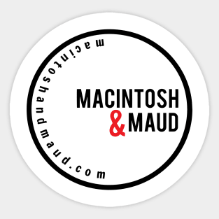 Macintosh & Maud Network Logo Sticker